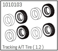 HBP240236 - (1010103) 1.2" Tracking A/T Tire - PRO Crawler 1:18 (4)
