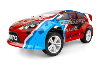 HiMOTO 1:10 Rally X Brushless 2,4 GHz RTR set, červená