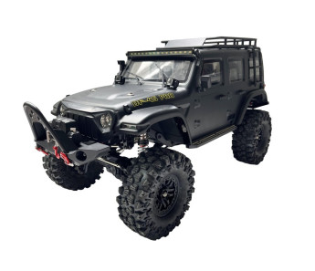 DF models DF-04S PRO BL brushless crawler, LED osvětlení, elektrický naviják, 2st. převodovka, uzávěrky diff 1:10. Matně černá