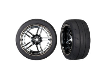 4-Tec 2.0: Zadní kola 1.9" split-spoke černě chromované (2)