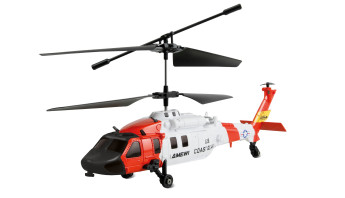 RC vrtulník pobřežní stráže UH-60 CX Black Hawk koaxiální, 3 kanály, RTF