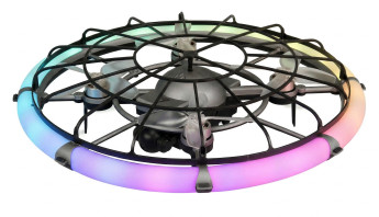 Dron M18 s kamerou a LED osvětleným ochranným kruhem RTF Brushless, gesta, FPV