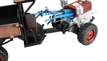 RC Retro traktor-Terra s kouřem a světlem 4WD proporcionální 1:12 RTR
