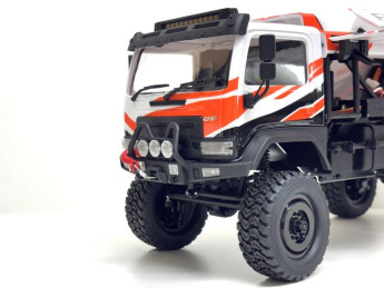 RC kamion Hobby Plus / Absima DKR-4 Fortis Rally Truck 1:18 4WD Brushless RTR - bílý