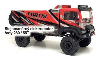 RC kamion HobbyPlus DKR-4 Fortis Rally Truck 1:18 4WD RTR – červený