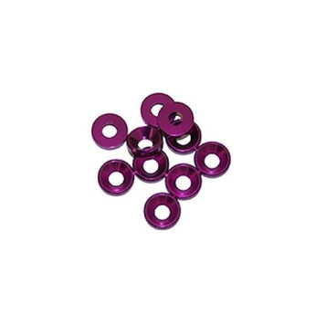 3 mm. alu konické podložky fialové (10 ks.)