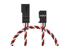 4612 J prodlužovací kabel 900mm Futaba kroucený silný, zlacené kontakty (PVC)