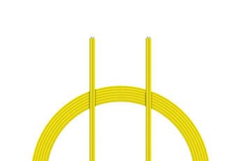 Kabel silikon 2.5mm2 1m (žlutý)
