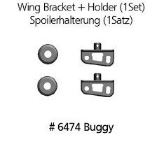 Držák zadních spojlerů pro buggy, truggy